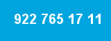 922 765 17 11